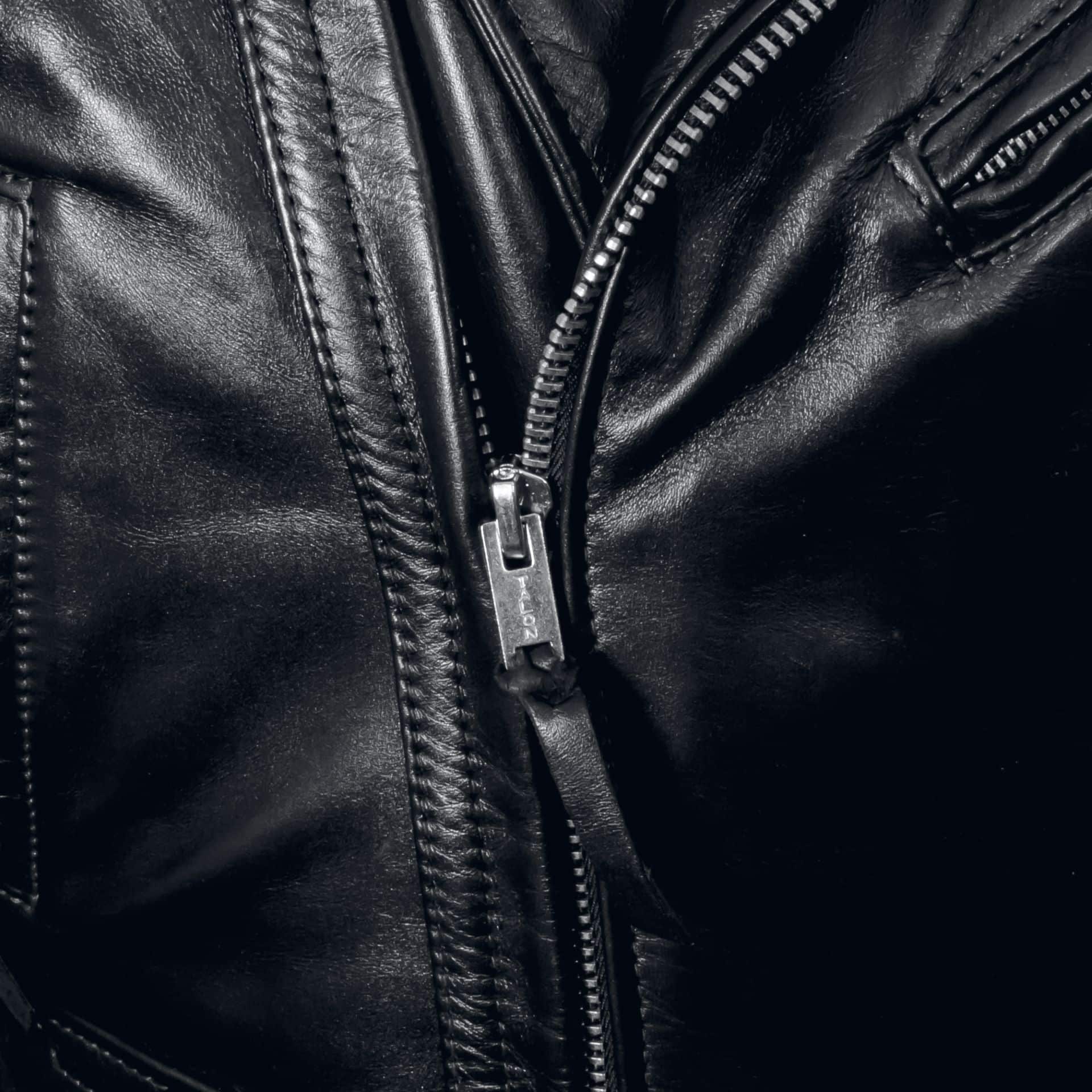 Drummer Mag Leather Jacket Zipper Pic